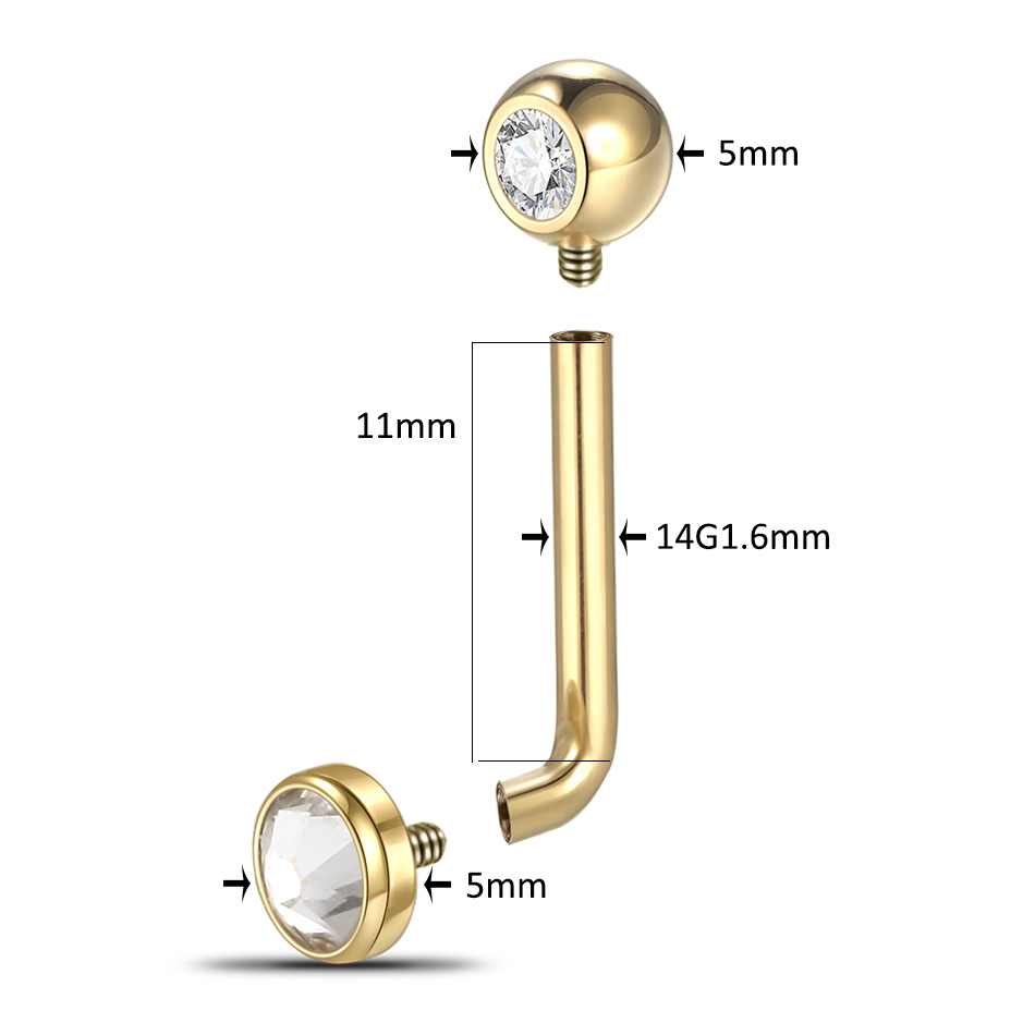 Piercing de Capot Vertical en  - Christina Jewelry & Watches Marguerite Ørestik Forgyldt Sølv avis et prix