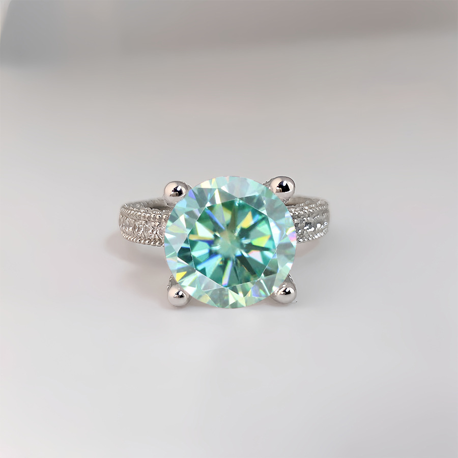 Bagues en diamant Moissanite v - Sterling Silver Ring avis et prix