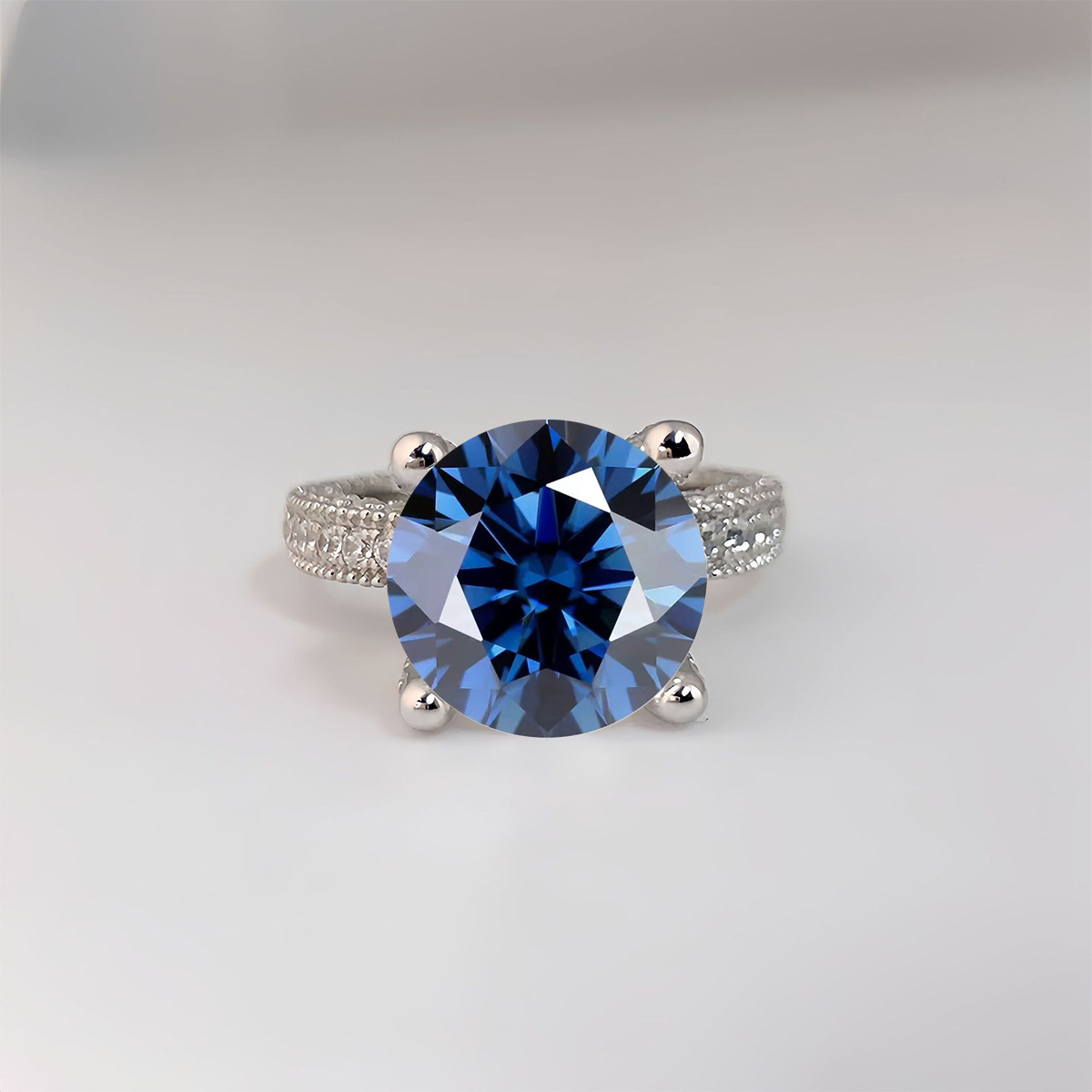 Bagues en diamant Moissanite v - Sterling Silver Ring avis et prix