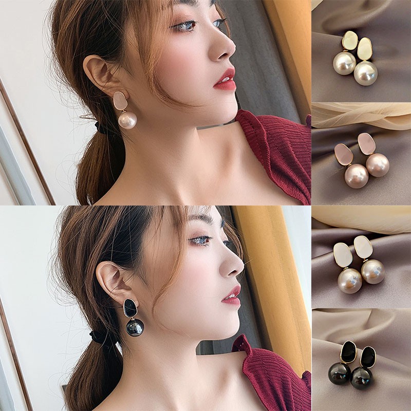 Boucles d'oreilles en perles p - Pearl Stud Earrings avis et prix