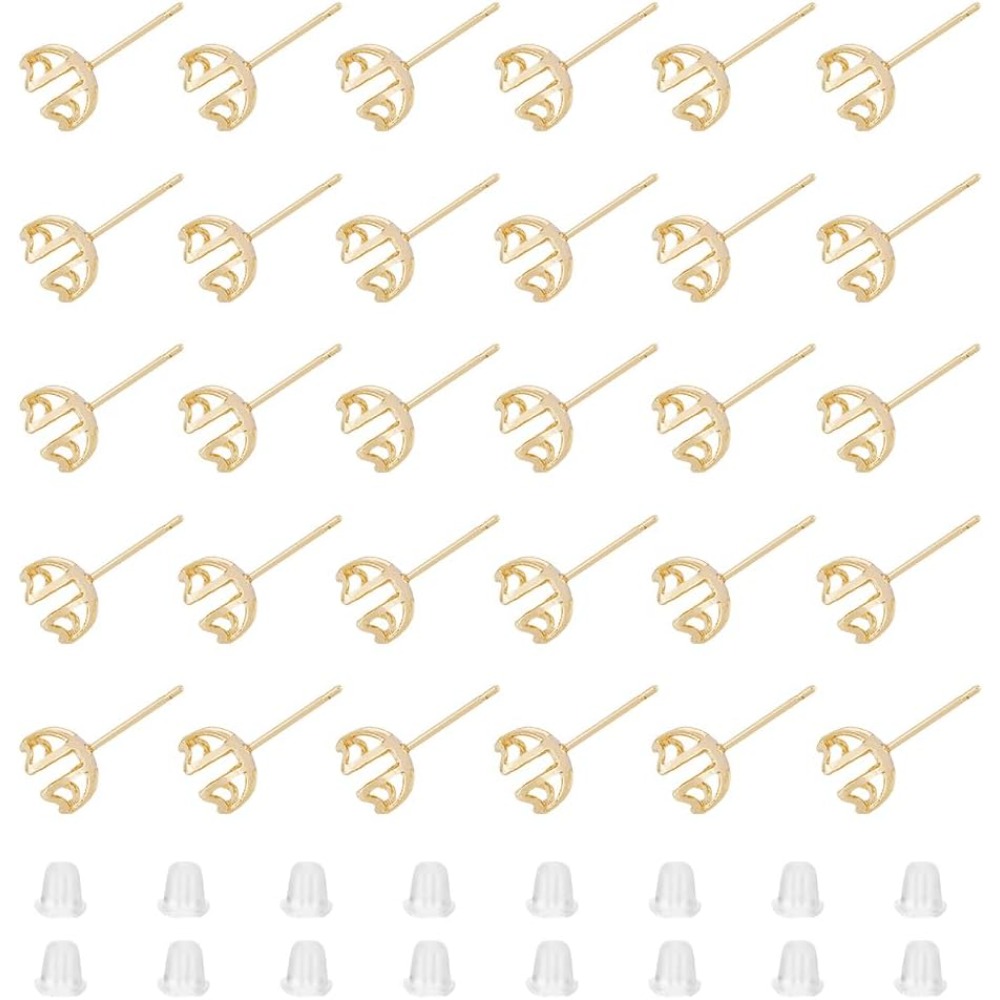 30 pièces de montage de boucle - Pearl Stud Earrings avis et prix