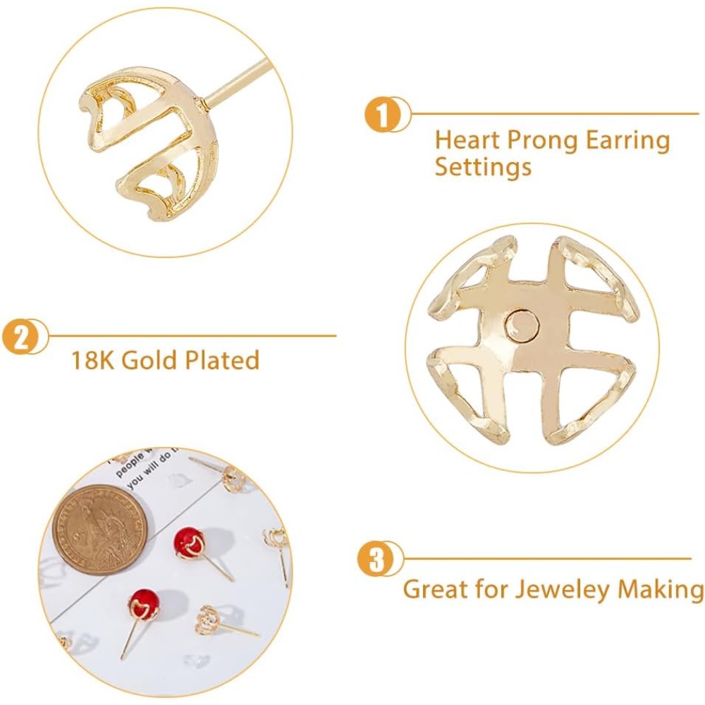 30 pièces de montage de boucle - Pearl Stud Earrings avis et prix