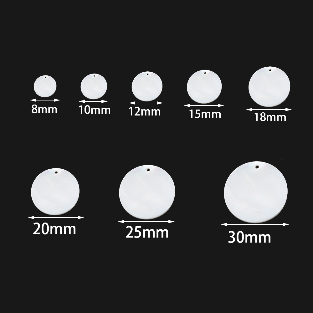 Disques de coquillage naturel  - Pearl Stud Earrings avis et prix
