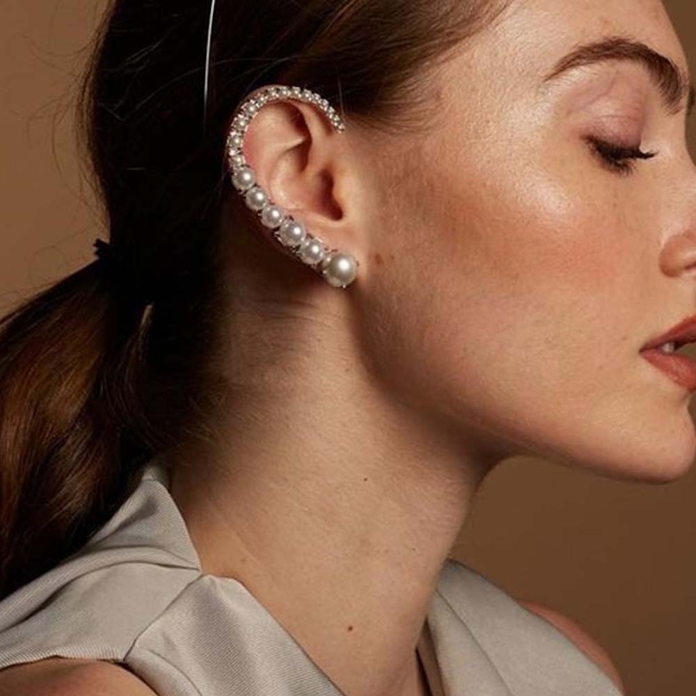 Stonefans-Clips d'oreille en p - Pearl Stud Earrings avis et prix