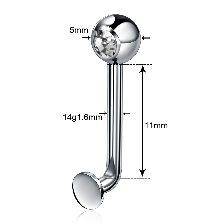 1PC nombril anneaux Piercing t - Christina Jewelry & Watches Marguerite Ørestik Forgyldt Sølv avis et prix