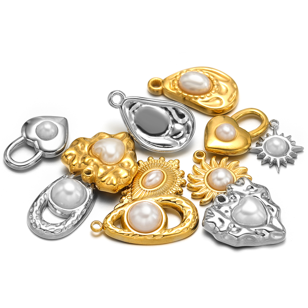 5 pièces en acier inoxydable I - Pearl Stud Earrings avis et prix