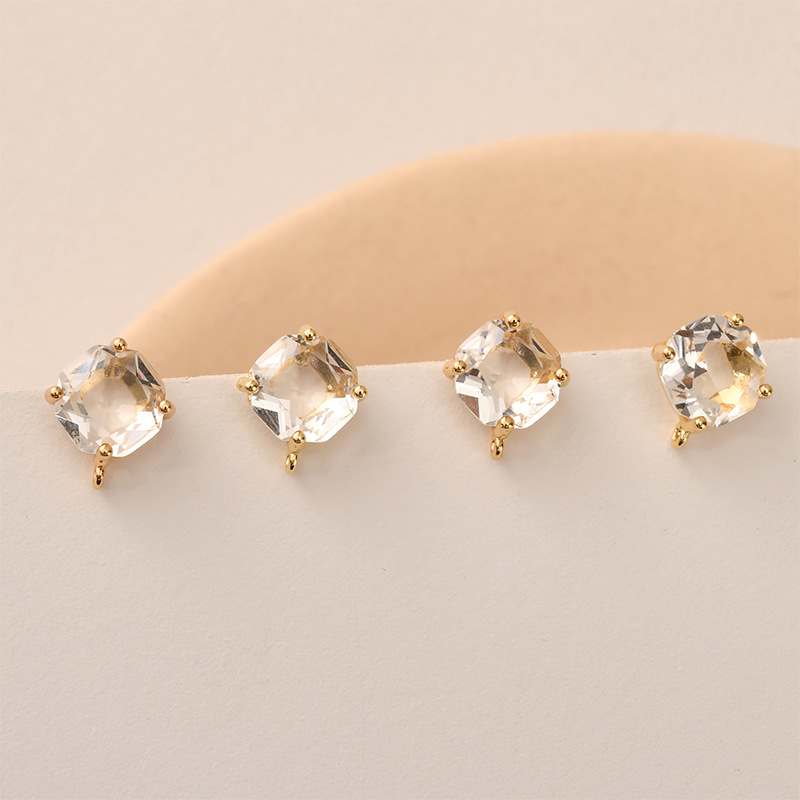 Boucles d'oreilles carrées en  - Pearl Stud Earrings avis et prix