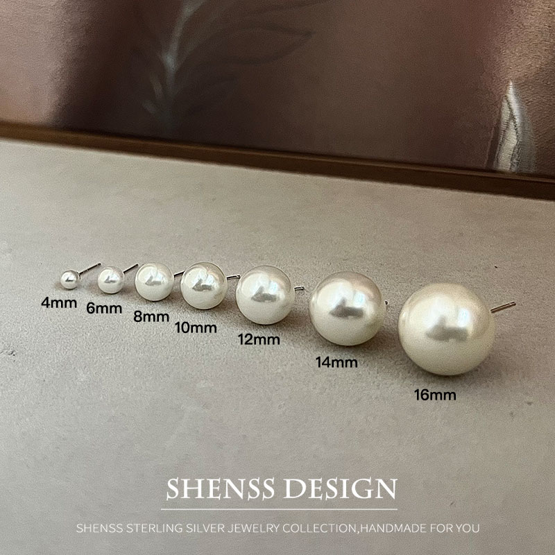 Boucles d'oreilles de mariage  - Pearl Stud Earrings avis et prix