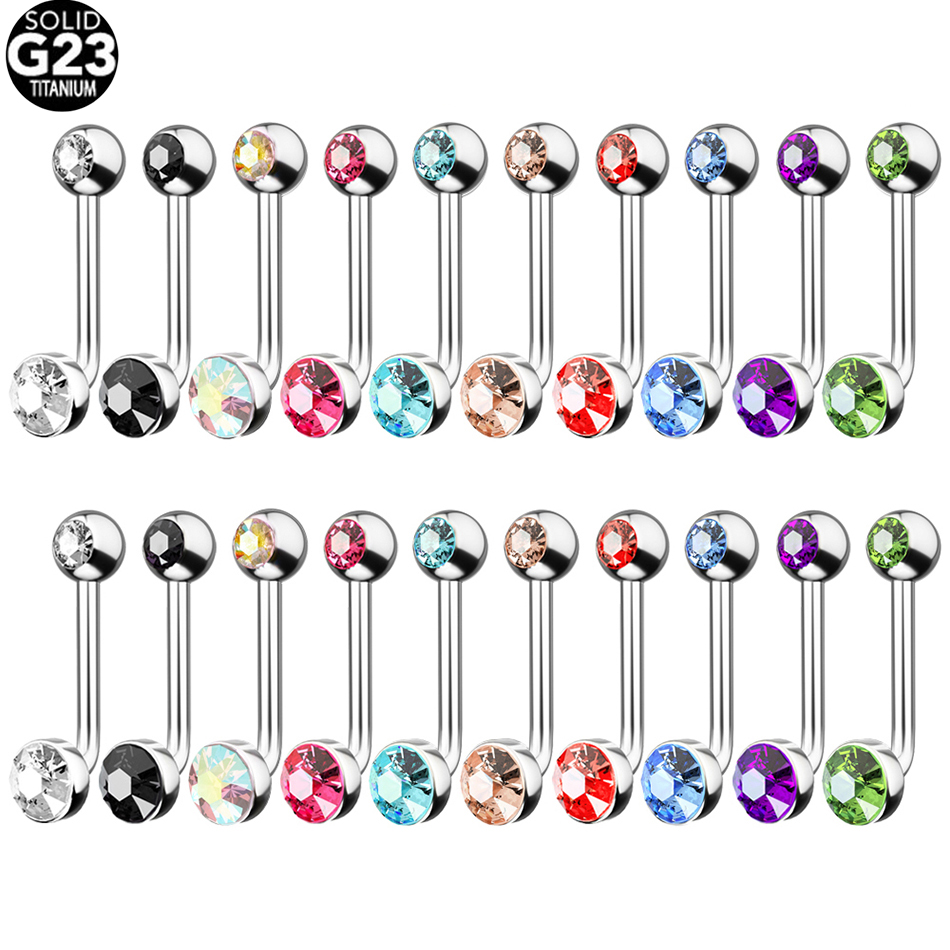 1PC G23 titane cristal gemme C - Christina Jewelry & Watches Marguerite Ørestik Forgyldt Sølv avis et prix