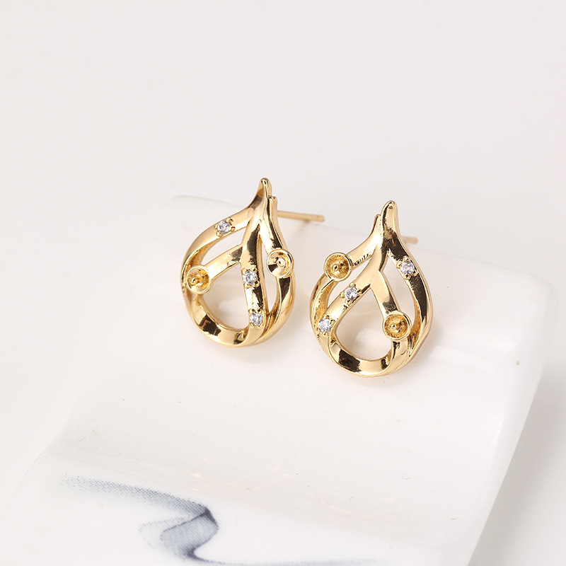 E074 Boucles d'oreilles clous  - Pearl Stud Earrings avis et prix