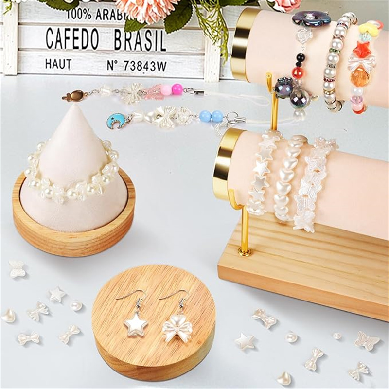 20 pièces/sac ruban acrylique  - Pearl Stud Earrings avis et prix