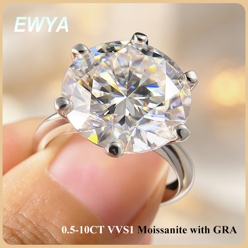 EWYA GRA certifié 0.5-10CT D c - Sterling Silver Ring avis et prix