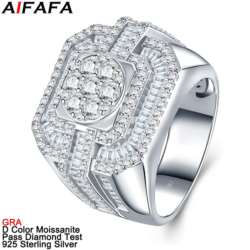 Bagues en moissanite couleur D - Sterling Silver Ring avis et prix